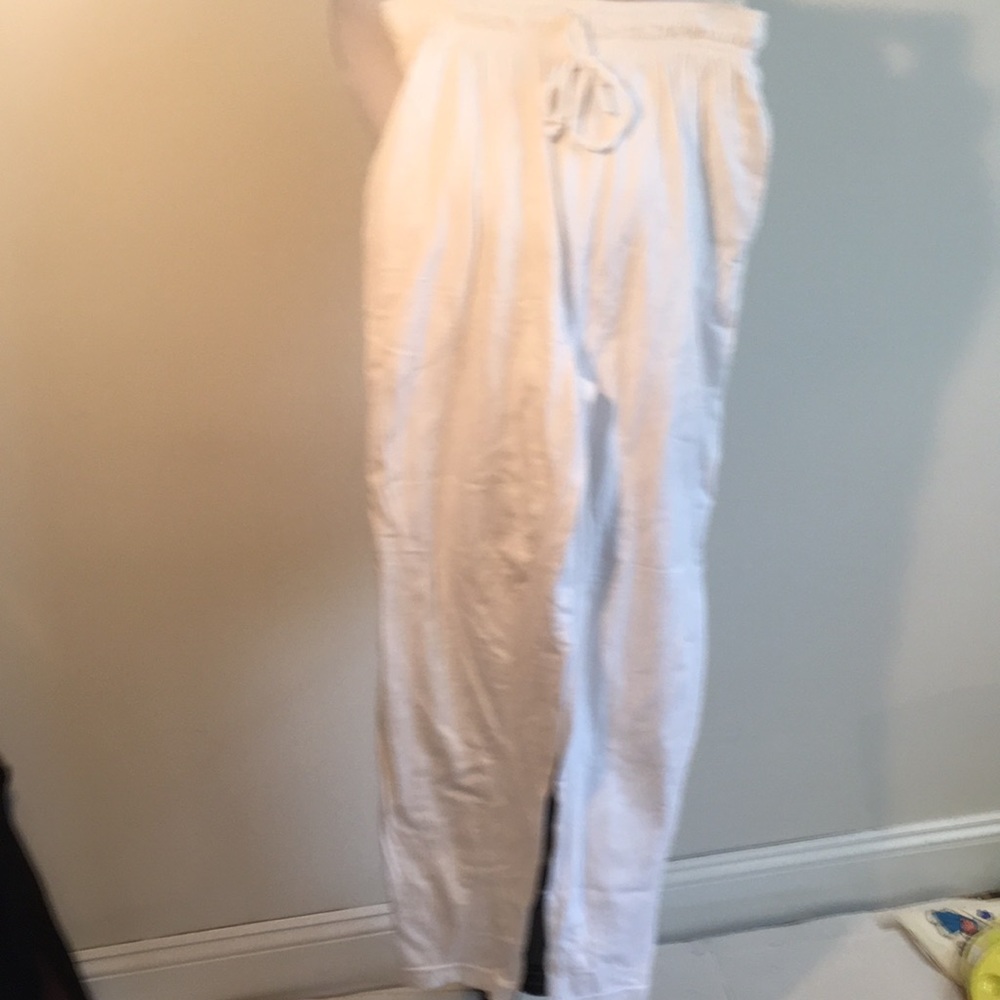 Basic Essentials White Casual Summer Pants